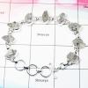 Harkimar Diamond Gemstone Rough A Bracelet - NDB998 AMAR15 A Rough Natural Harkimar Diamond Solid 925 Sterling Silver Bracelet